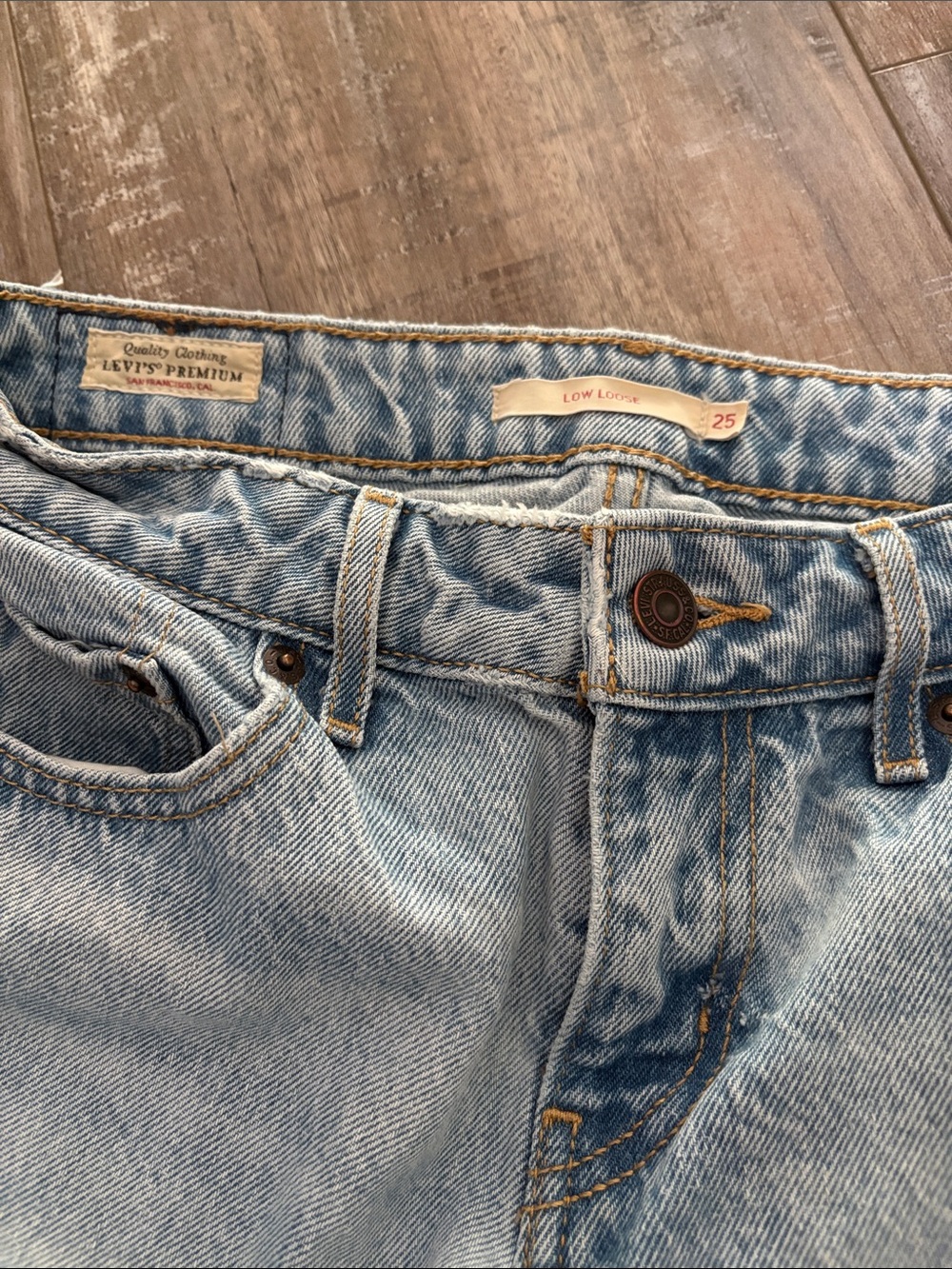 Levi’s Low Loose Big E Reissue Jeans size 25 - Picture 6 of 11
